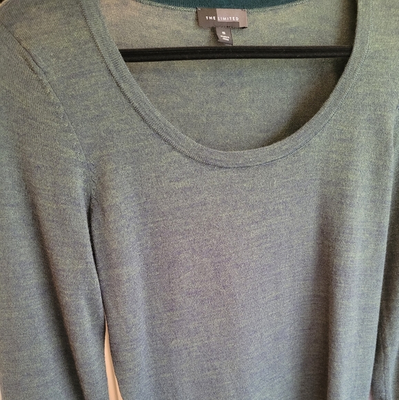 The Limited: small 3 quarter green sweater - Picture 4 of 6